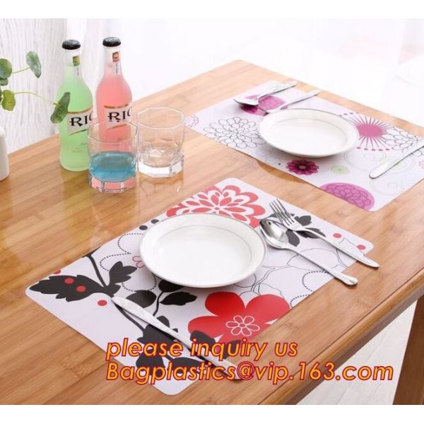 Top quality factory price durable anti-slip pvc plastic colorful round hollow-out mesh placemat table mat for restaurant