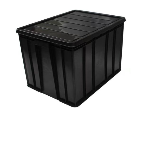 Electronic SMT Rack ESD Storage Box Black Conductive Plastic Circulation Antistatic