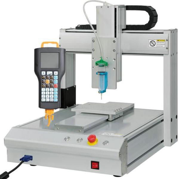 Quality accuracy Small Glue Dispensing Machine Operate Mode Button or Hand Terminal for sale