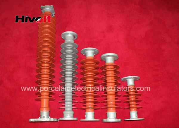 Quality 35kV ~ 66 KV Station Post Insulators / Solid Core Post Insulators Red Color for sale