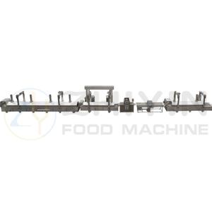 100kg/H Crisps Making Machine PLC French Fries Making Line