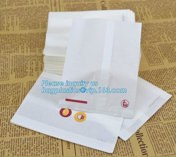 Custom Printing Recycled Brown Kraft Paper Bags,Custom Printed Factory Glassine Paper Bread Small Brown Bag, bagease
