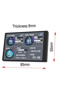 Buy cheap 3.5 Inch USB Secondary Monitor IPS Secondary Pc Monitor CPU RAM HDD 320x480 product