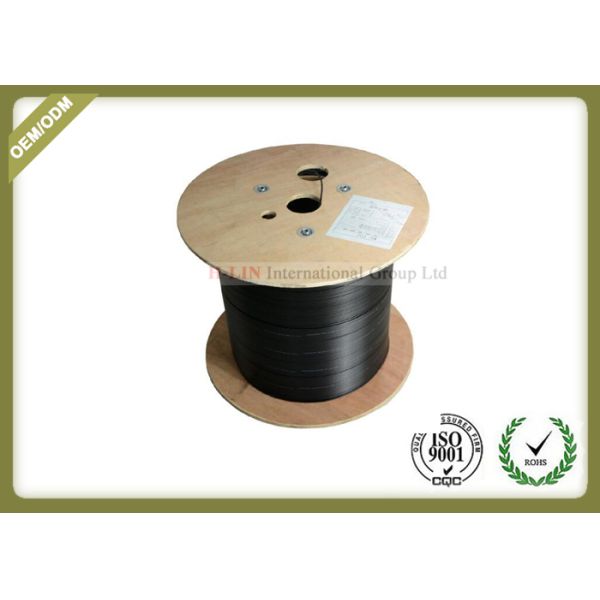 1core FRP FTTH Indoor Fiber Optic Drop Cable GJXH with Black or White jacket color