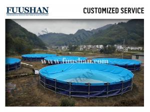 China PVC Fish Tank Farming Round Fish Pond Tank Tarpaulin Aquaculture Fish Farming Tank Pond on sale