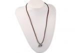 Popular Stainless Steel Pendant Necklace Custom Simple Long Black Choker