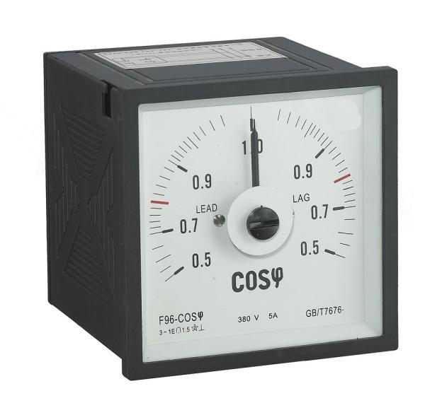 Quality Wide Angle Analog Electric Meter , 72*72mm Power Factor Multimeter Universal Type for sale