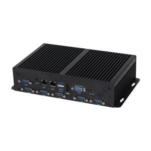 Dual LAN 6COM Fanless Intel Mini PC Core Series Celeron 3855U Processors With MSATA SSD