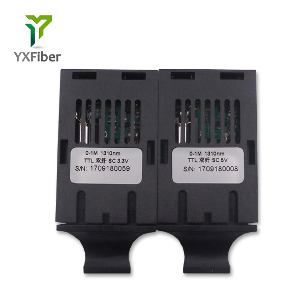 TTL 1310nm Dual Fiber SC 5V Pigtail Single Mode Transceiver