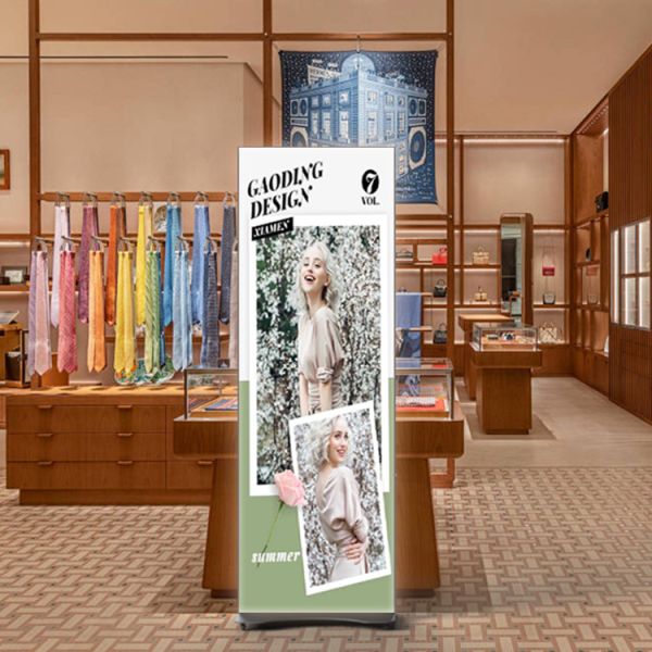 WIFI 4G Indoor Full Color Poster LED Display P2 P2.5 Floor Standing Digital Screen SDK Poster LED Screen