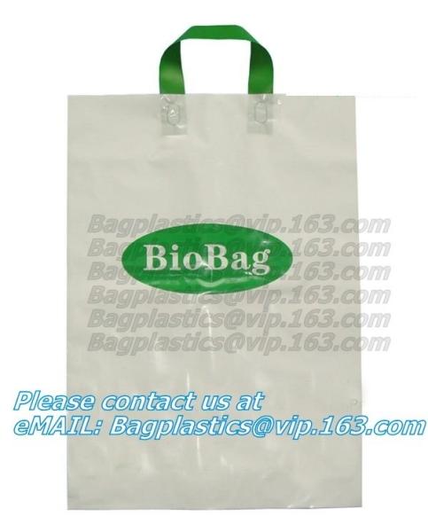 Quality Promotion soft loop handle plastic bag produced by shanghai manufacturer,Foldable 100% Original PE Soft Loop Handle Plas for sale
