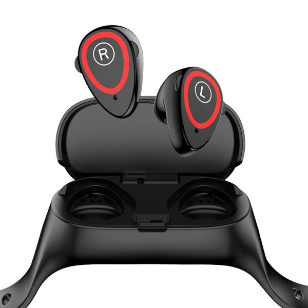 Quality 0.96 Inch TFT 2 In 1 Smart Band Blood Pressure Dual Earphone M1 Smart Watch Automatic for sale