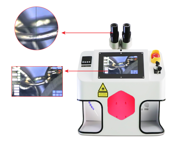 High Power 200W Handheld Fiber Laser Desktop Mini Portable Gold Welding Machine