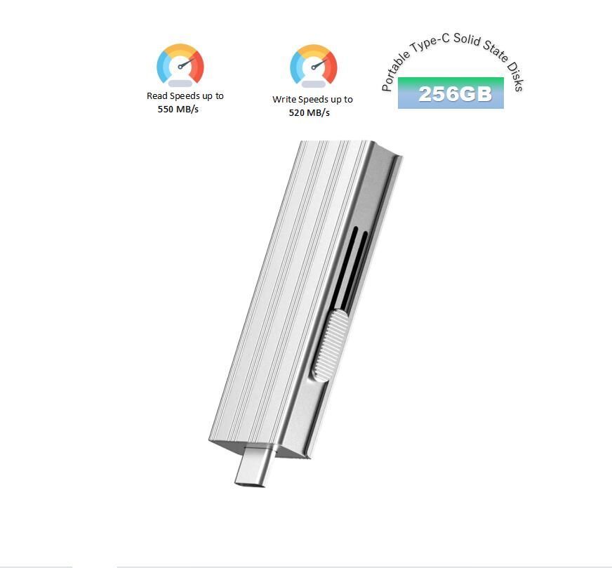 OEM Portable Type-C Solid State Disks Sk USB 3.2 Flash Drive Provides a Read Speed of up to 550MB/S and a Write Speed of 520MB/S 128GB