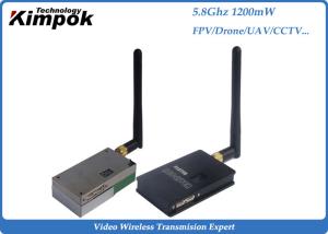 Buy cheap 1200mW Analog Video Transmitter , 5.8Ghz Wireless CCTV Video Transmitter &amp; Receiver product