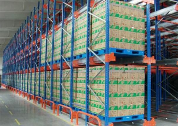 Quality Warehouse Racking Shelves use Pallet Runner or Radio Shuttle on Pathway for sale
