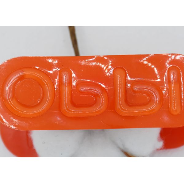 Injection Molding TPU Raise 3d Cuff Tabs , Sew On Logo Patches