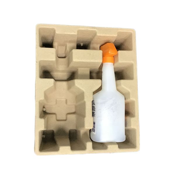 Compostable Recycled Paper Tray Dry Pressed Ecofriendly SGS Approved