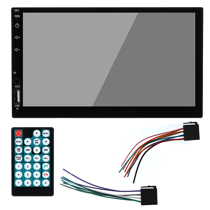 Car Radios - Mirror link Android MP5 car radio 2 Din Bluetooth Car Multimedia Player Autoradio MP5 USB Audio Stereo back view camera (controller)