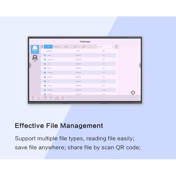 PR86 Inch Interactive Flat Panel Display Touch Screen Board For Business Conference