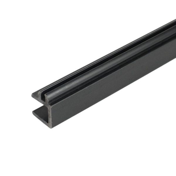 Structural Internal ABS Profile Flexible Blakc Pvc U Channel Plastic Customized