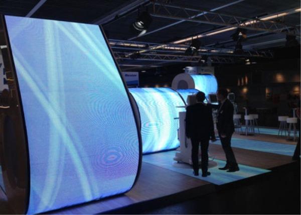 Quality Light weight P4 flexible led display with Nationstar Leds for making circular display for sale
