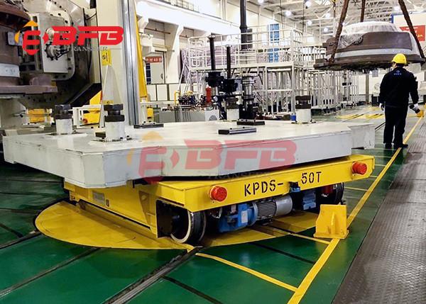 Quality 90 Degree Turning Material Handling Solutions Industrial Turntable For Rail Transfer Car for sale