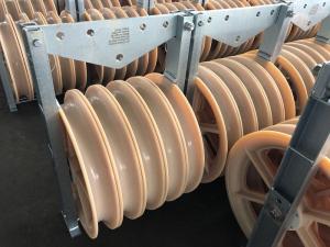 Buy cheap 660 Mm Five Bundled Conductor Stringing Pulley Block product