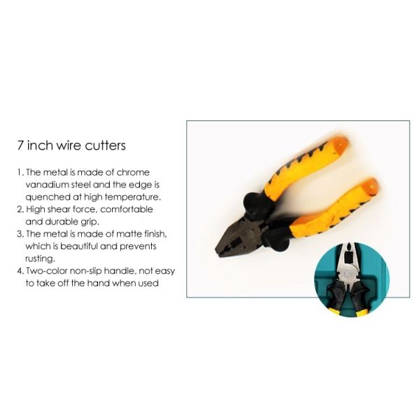 JYH-HTS12-2 Car Maintenance Tool Kit Multifunctional 12 Piece Electrician Tool Set