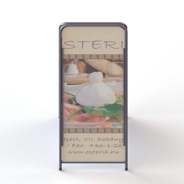 Quality Metal A Frame Poster Display Stand With Double Sides Collapsible Constructure for sale