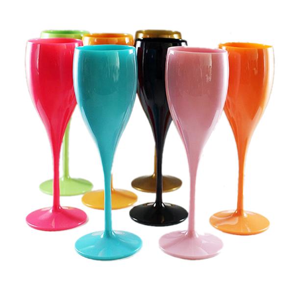 Quality Reusable Unbreakable Plastic Champagne Flutes Anti - Break Food Grade Material for sale
