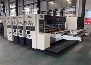 China Automatic Carton Box Maker 4 Colors Flexo Printing Slotting Machine on sale