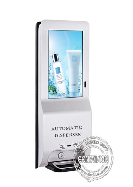 Quality 21.5 Inch Touch Screen Kiosk LCD Digital Billboard With 1000ML gel Automatic Hand Sanitizer Dispenser LCD Display for sale