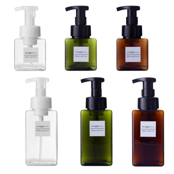 Color Customized PETG Plastic Bottles 250ml Square Cosmetic Spray Bottle