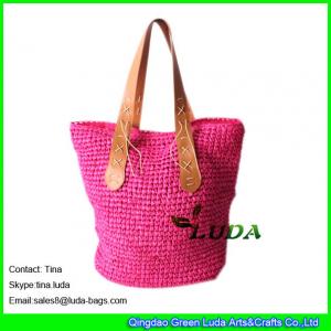 LUDA Women Handbags Summer Beach Large Tote Bag Crohet Paper Straw Bags