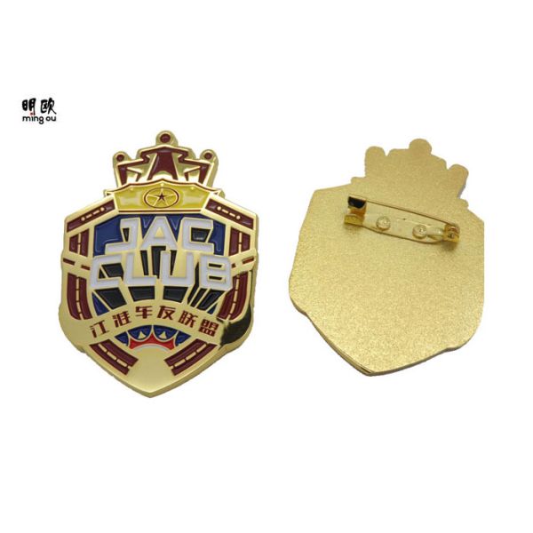 Custom Masonic Lapel Pin Badges Zinc Alloy Material Soft Enamel Logo