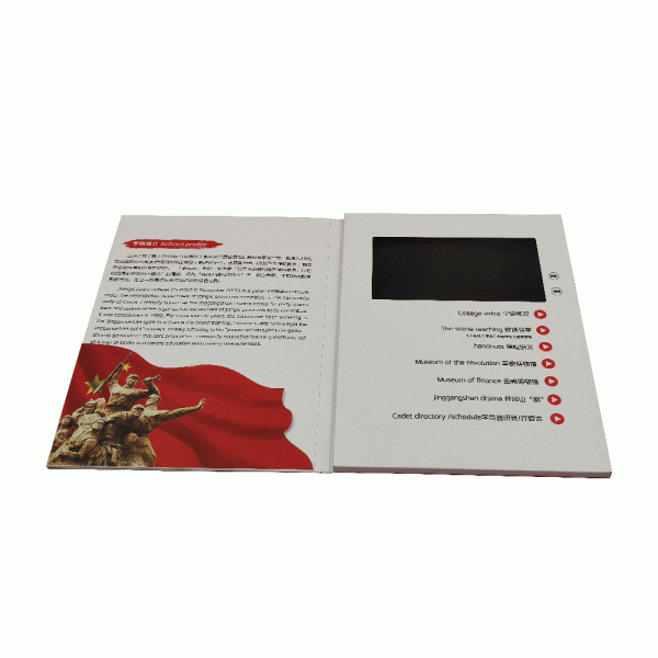 OEM ODM Custom Design 7 Inch Lcd Video Magazine Advertising Folder Multipage Printing Video Brochure