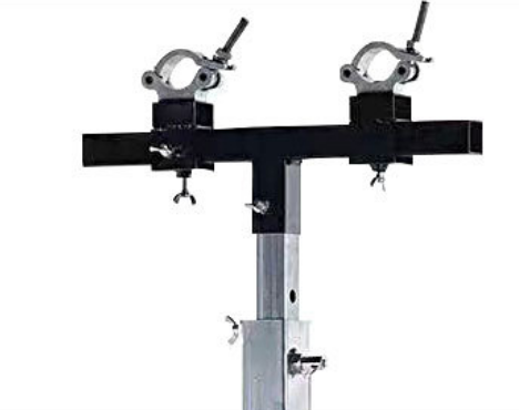 Portable Light Duty Line Array Speaker Crank Stand With Lift Tower Truss Adapter