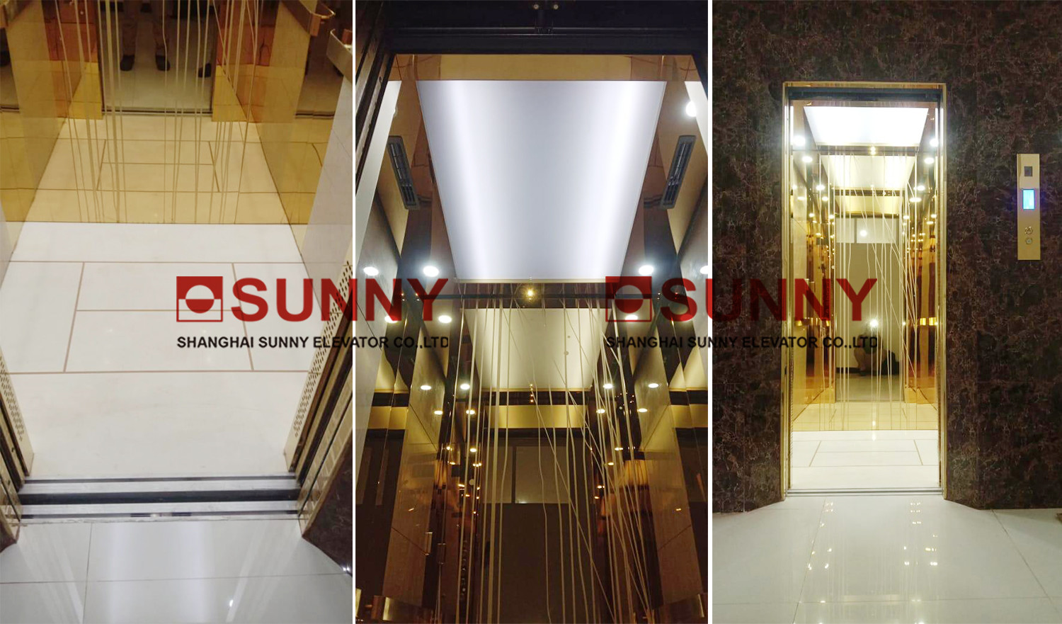 2000kg Motor Room Lift With Self Learning Function Monitoring System