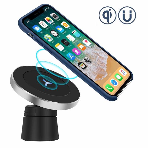 Quality Fast QI 10W Wireless Charging Magnetic Car Mount Holder for sale