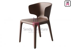 Buy cheap Contemporary Style Leather Dining Chairs With Brown / Black / Gray Color product