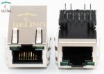 Shielded 1000 Base - T Magnetic RJ45 Jack Tab Up With LED And EMI Finger