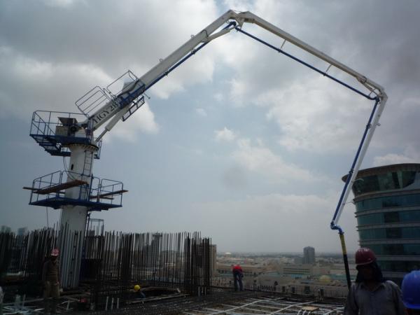 Quality Floor Fixed 380V Concrete Placing Boom , 28m Boom Placer Concrete Pump for sale