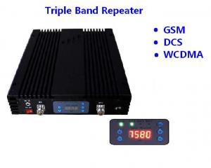 Buy cheap GSM DCS WCDMA Band Mobile Signal Repeater 27dBm Coverage 3000sqm ISO Approval product