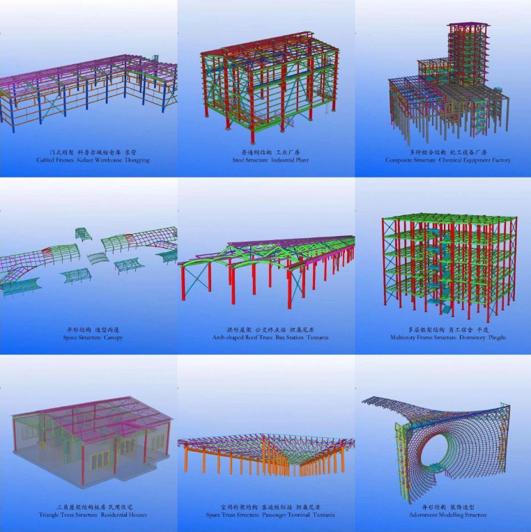 Customized Size Steel Structure Building Hot Dip Galvanized Paint Spraying