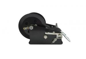 China CE Approved 2500 Lb Manual Winch , Black Strap Small Hand Crank Winch on sale