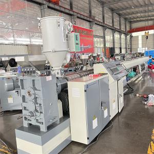 Buy cheap Screw Barrel Plastic PVC Pipe Machine , Customized PVC Extruder Machine product