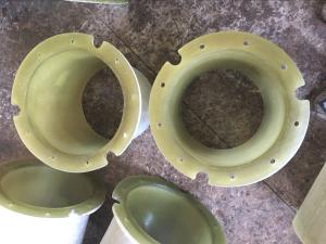 Pressure Rating 50psi Customized Flange FRP With Flanged Connection
