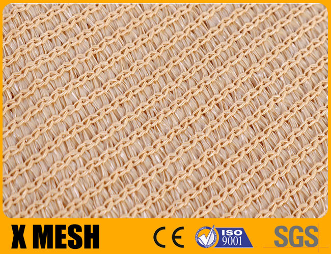 Balcony Roof Triangular Hdpe Sun Shade Net Beige Knitted Customizable