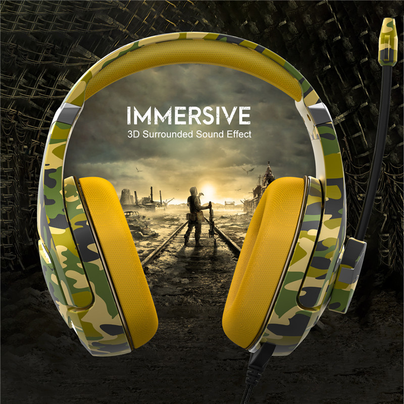 2.2m DC5V Onikuma K1 Pro Camouflage Gaming Headset